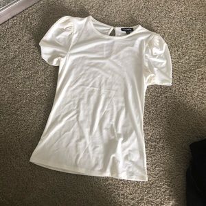 Off White express puff sleeve top